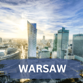 Warsaw city skyline